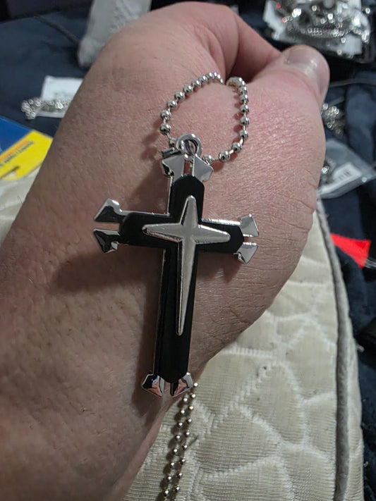 "Pointed" Cross, Stainless Steel