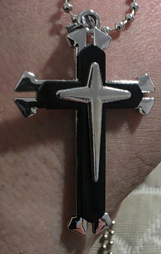 "Pointed" Cross, Stainless Steel